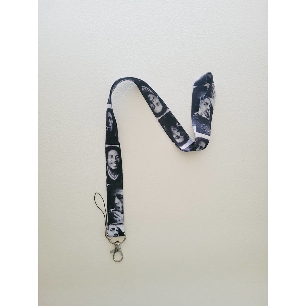 Best of Bob Marley and the Wailers Cell Phone Holder One Size Black Lanyard
